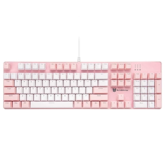 Merdia Mechanical Gaming Keyboard Full Size 104 Keys US Layout Wired Keyboard Brown Switch Backlit Keyboard for Gaming Accessories | Ergonomic Keyboard | USB Keyboard | Gaming Gifts