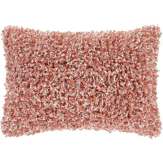 Merdo MDO-007 14"H x 22"W Lumbar Pillow Kit in Coral/White/Pale Pink