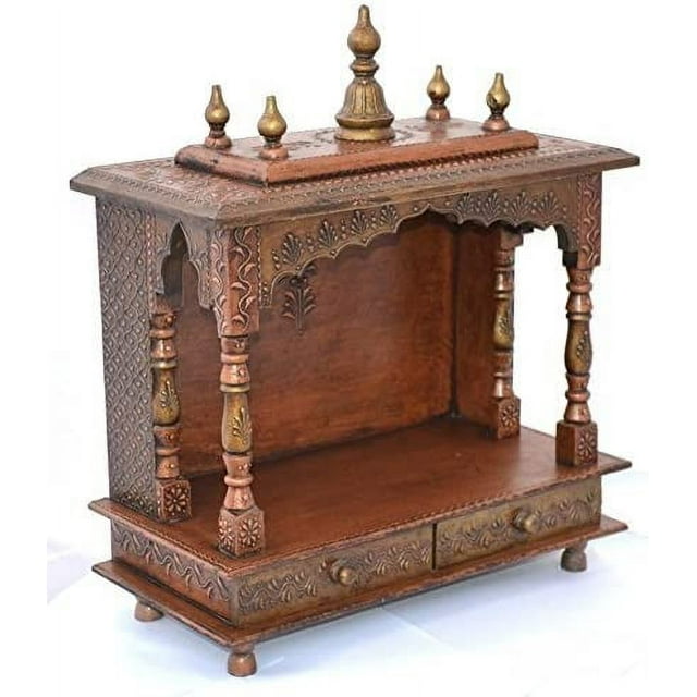 Mereappne Wooden Pooja Mandir Indian Hindu Decorations Puja God