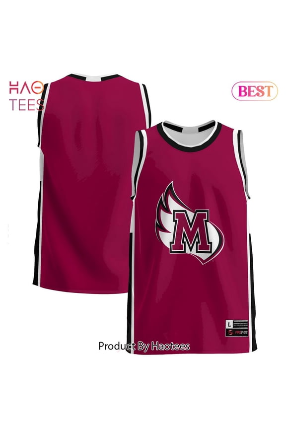 Meredith College Avenging Angels Basketball Jersey Maroon