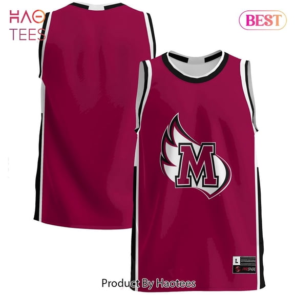 Meredith College Avenging Angels Basketball Jersey Maroon