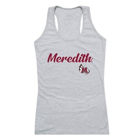 Meredith College Avenging Angels Script Tank Top, Heather Grey - Small