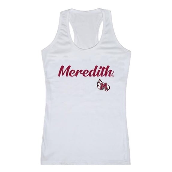 Meredith College Avenging Angels Script Tank Top, White - 2XL