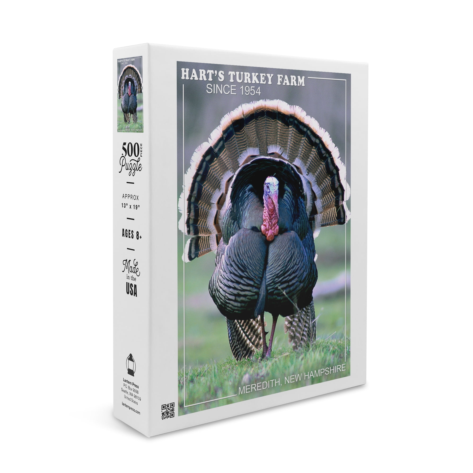 Meredith, New Hampshire, Wild Turkey (19x27 inches, Premium 500 Piece