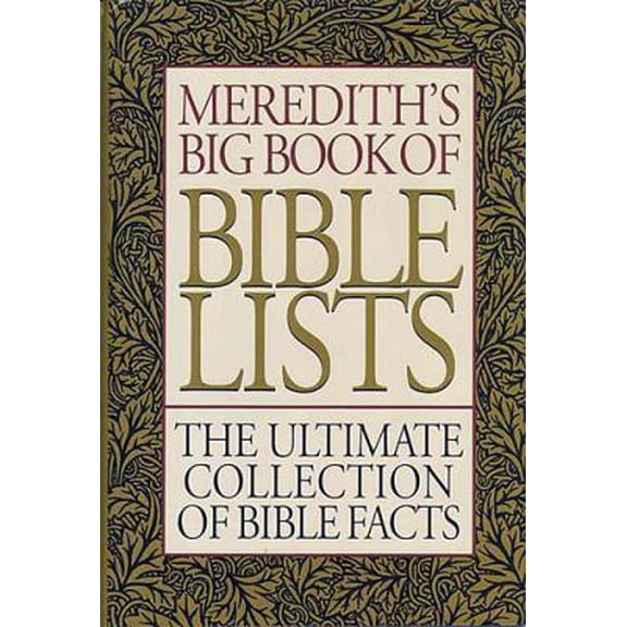 Pre-Owned Meredith's Big Book of Bible Lists (Hardcover) 0884863492 9780884863496