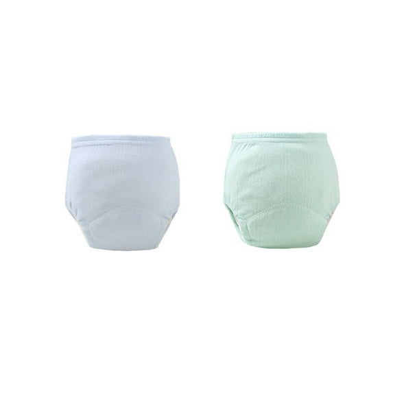 ZACPNCV 2PC Baby Training Pants Unisex Potty Toddler Underpants Kids Waterproof Breathable Underwear Cotton Reusable Blue 15-24 Months
