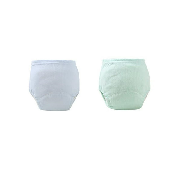 ZACPNCV 2PC Baby Training Pants Unisex Potty Toddler Underpants Kids Waterproof Breathable Underwear Cotton Reusable Blue 15-24 Months