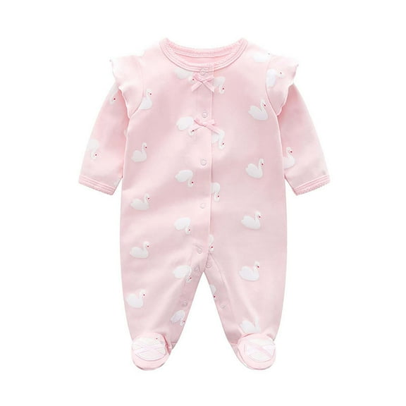 ZACPNCV Baby Boy Sleepers Sleep and Play Baby Pajamas for Boys Newborn Infant Clothes Pink