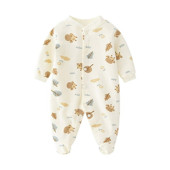 ZACPNCV Baby Boy Sleepers Sleep and Play Baby Pajamas for Boys Newborn Infant Clothes Yellow