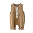 thumbnail image 1 of ZACPNCV Baby Boys Girls Corduroy Bib Overalls Infant Toddler Corduroy Straps Outfits Pants Romper Jumpsuit with Pockets Khaki 3-4 Years, 1 of 6