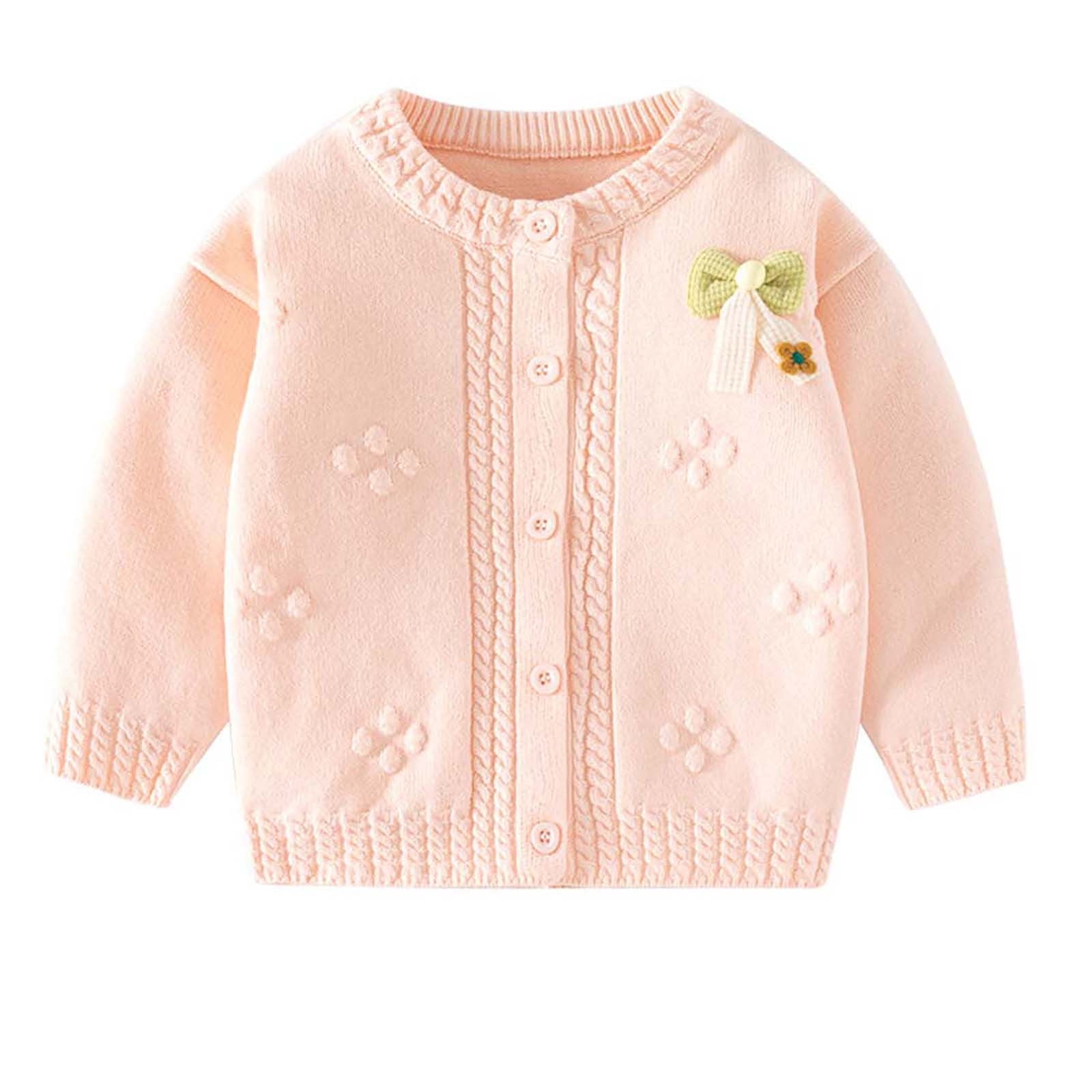 Meresysid Baby Girl Boy Cardigan Cute Long Sleeve Button Up Toddler ...