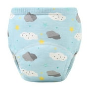 ZACPNCV Baby Training Underwear Absorbent Toddler Potty Trained Pants for Boys and Girls Light Blue 6-10 Months
