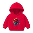 thumbnail image 1 of ZACPNCV Baby Zip up Hoodies Fleece Lined Jacket Boys Girls Long Sleeve Hooded Sweatshirts for Kids Red 7-8 Years, 1 of 3
