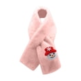 thumbnail image 1 of Meresysid Boys And Girls' Scarves For Christmas Cute Thick And Warm Scarves Pink, 1 of 4
