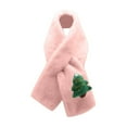 thumbnail image 1 of Meresysid Boys And Girls' Scarves For Christmas Cute Thick And Warm Scarves Pink, 1 of 4