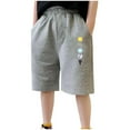 thumbnail image 1 of ZACPNCV Boys Casual Elastic Waist Athletic Shorts Printed Lounge Shorts Running Track Shorts Jogger Shorts for Teen Gray 14-15 Years, 1 of 4