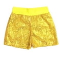 thumbnail image 1 of ZACPNCV Boys Girls Sparkly Sequin Shorts Elastic Waist Glitter Party Dance Short Pants Gold 9-11 Years, 1 of 1