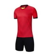 thumbnail image 1 of ZACPNCV Boys Soccer Jersey and Short Sets Quick Dry Sports Training Uniform Knit Red 6-8 Years, 1 of 5