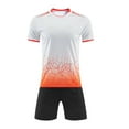 thumbnail image 1 of ZACPNCV Boys Soccer Jersey and Short Sets Quick Dry Sports Training Uniform Knit White 4-6 Years, 1 of 6