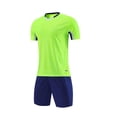 thumbnail image 1 of ZACPNCV Boys Soccer Jerseys Kids Jersey Outfits Youth Football Training Uniform Fans Basketball Sport Short Set Green 4-6 Years, 1 of 5