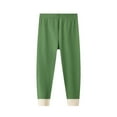 thumbnail image 1 of ZACPNCV Boys and Girls Winter Warm Cotton Fleece Lined Leggings Thick Thermal Tights Pants Green 15-16 Years, 1 of 5