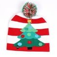 thumbnail image 1 of ZACPNCV Children's Christmas Colorful Luminous Woolen Hat Warm Knitted Hat Red, 1 of 4