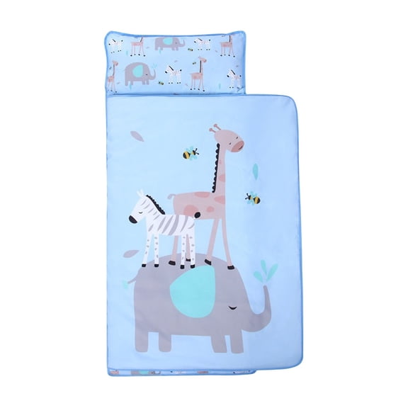 ZACPNCV Children's Nap Mat Cute Printed Nap Blanket For Preschool Children Blue