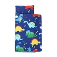 thumbnail image 1 of ZACPNCV Children's Nap Mat Cute Printed Nap Blanket For Preschool Children Blue, 1 of 3