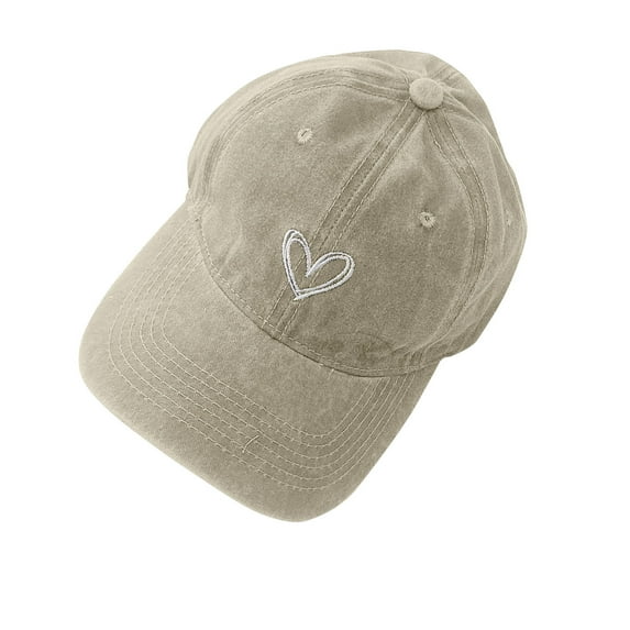 ZACPNCV Fashionable Boys And Girls Washed Denim Cap Baseball Cap Sunshade Hatpeaked Cap Beige