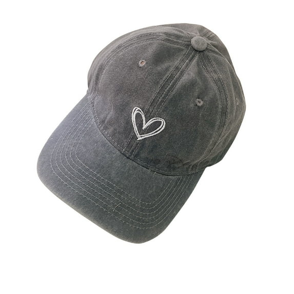 ZACPNCV Fashionable Boys And Girls Washed Denim Cap Baseball Cap Sunshade Hatpeaked Cap Gray