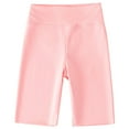 thumbnail image 1 of ZACPNCV Girls Athletic Bike Shorts Kids Knee-Length Spandex Short for Workout Dance Yoga Running Volleyball Running Dance Shorts Pink 2-3 Years, 1 of 6