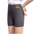 thumbnail image 1 of ZACPNCV Girls Athletic Biker Shorts with Pockets Kids Dance Yoga Running Soccer Volleyball Bike Shorts Dark Gray 7-8 Years, 1 of 6