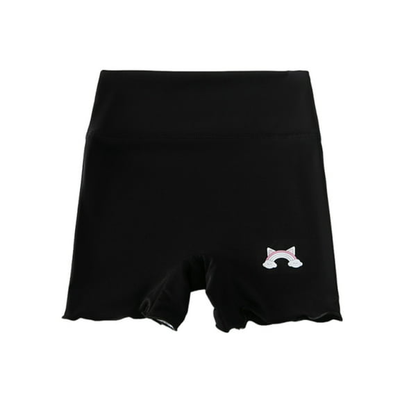ZACPNCV Girls Bike Shorts Cartwheel Shorts Toddler Under Dress Dance Shorts Kids Underwear for Play or Underdress Multicolor Black 4-5 Years
