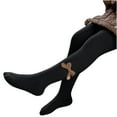 thumbnail image 1 of Meresysid Girls' Tights Winter Elastic Warm Pantyhose Kid's Bottom Socks And Pant (1-12 Years Old) Black, 1 of 5