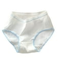 thumbnail image 1 of ZACPNCV Girls Underwear Kids Cotton Breathable Comfort Briefs Children Panties White 5-10 Years, 1 of 4