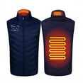 thumbnail image 1 of ZACPNCV Heated Vest for Men And Women Plus Size Heated Coat 2 Heating Heated Jacket Winter Heating Coat Navy, 1 of 7