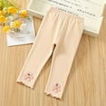 thumbnail image 1 of Meresysid Infant Kids Toddler Leggings Soft Stretchy Pants New Style Of Girls For Spring Wear Childrens Korean Version Pants Beige, 1 of 1