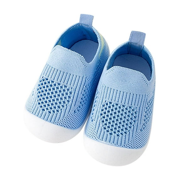 ZACPNCV Infant Newborn Baby Shoes Spring Baby Knit Indoor Floor Shoes Non-slip Breathable Sweat Shoes Beige