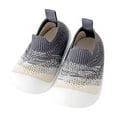 thumbnail image 1 of ZACPNCV Infant Newborn Baby Shoes Spring Baby Knit Indoor Floor Shoes Non-slip Breathable Sweat Shoes Black 6-10 Months, 1 of 1