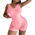 thumbnail image 1 of ZACPNCV Jumpsuits for Women's Sleeveless Loose Overalls Rompers Linen Wide Leg Jumpsuits Pink, 1 of 6