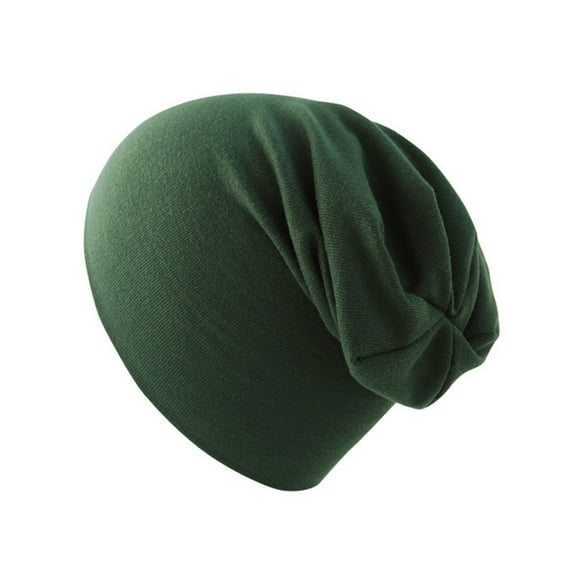 ZACPNCV Kids Fashion Hip Hop Winter Hat Warm Comfortable Head Cap Solid Color For Girls Boys Green