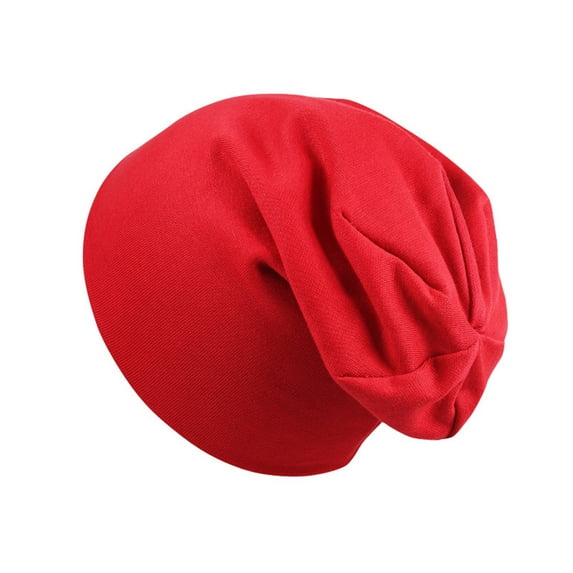 ZACPNCV Kids Fashion Hip Hop Winter Hat Warm Comfortable Head Cap Solid Color For Girls Boys Red