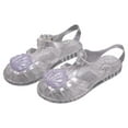 thumbnail image 1 of ZACPNCV Kids Jelly Sandals Comfortable Fisherman Style Toddlers Jelly Princess Shoes for Girls Adjustable Fit Purple 1.5-2 Years, 1 of 7