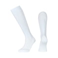 thumbnail image 1 of ZACPNCV Kids Sports Socks Solid Color Football Socks High Tube Knee High Socks White 7-12 Years, 1 of 3