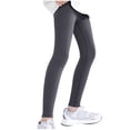thumbnail image 1 of ZACPNCV Kids Teen Boys Girls Yoga Pants Football Compression Sports Running Stretch Pants Baseball Leggings Athletic Tights Solid Color High Waist Leggings Dark Gray 11-12 Years, 1 of 5