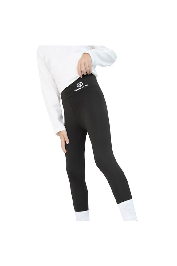 Kids Teen Toddler Little Boys Girls Football Compression Pants Sports Running Stretch Baseball Leggings Athletic Tights Black