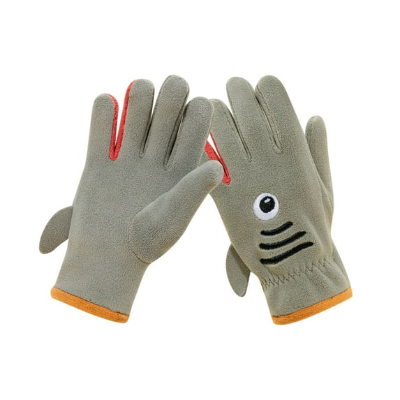 ZACPNCV Kids Winter Gloves for Boys Girls Children Warm Wool Lined Gloves Toddler Thermal Knitted Mittens Olive Green 7-12 Years
