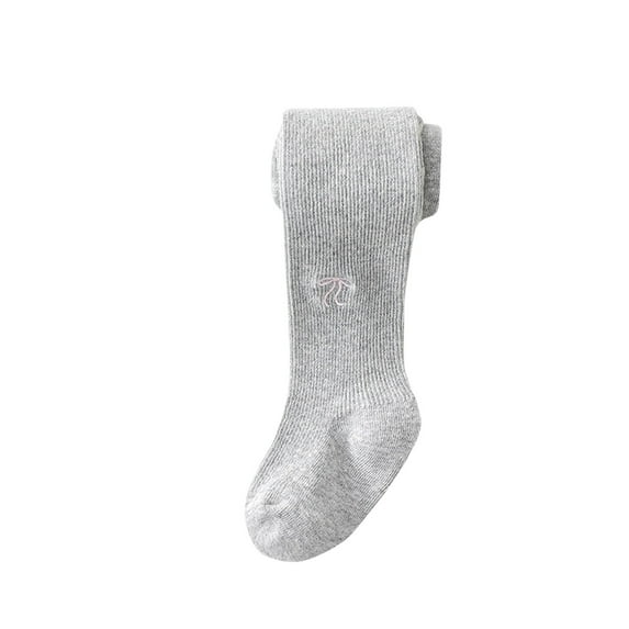 ZACPNCV Knee High Socks for Girls Cotton Tube Socks Tall Long Socks Gray 9-12 Years