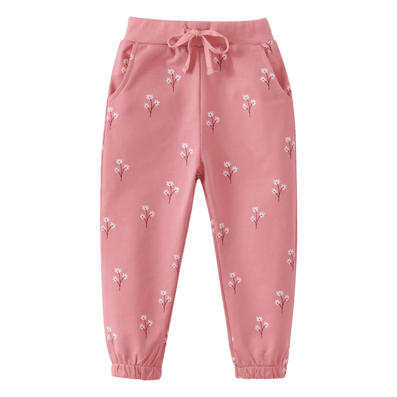 ZACPNCV Little Boys Girls Sweatpants Solid Color Jogger Pants Elastic Waist Sanitary Pants Casual Long Pants Pink 3-4 Years