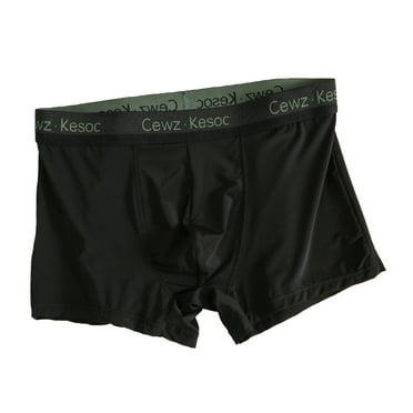 Meresysid Men's Breathable And Comfortable Large Size Boxers Briefs Boxers Briefs Black
